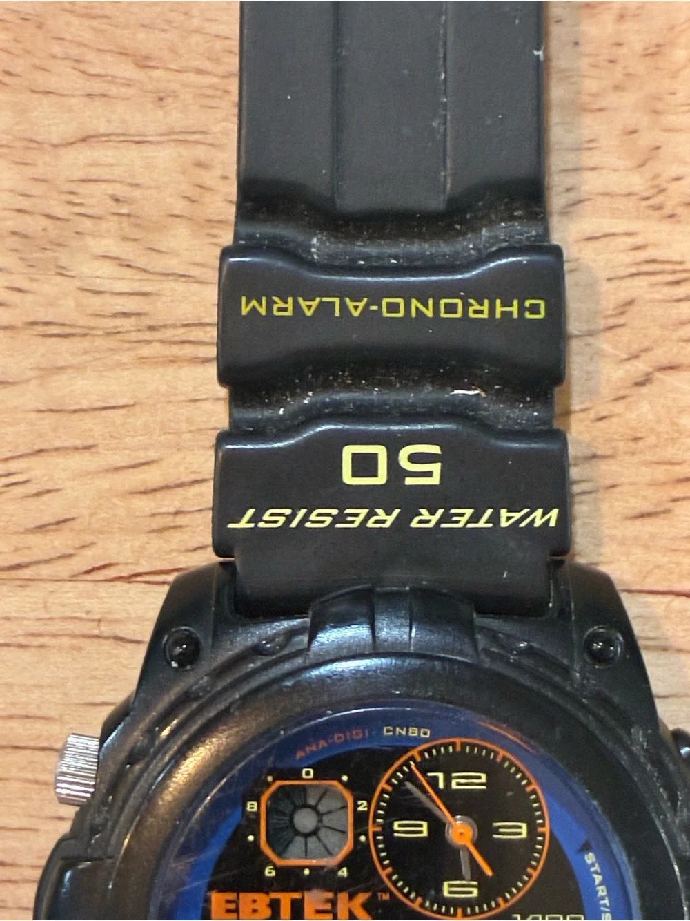 Eddie Bauer Ebtek Analog Digital Chronograph Stop Watch  Water Resistant 50M